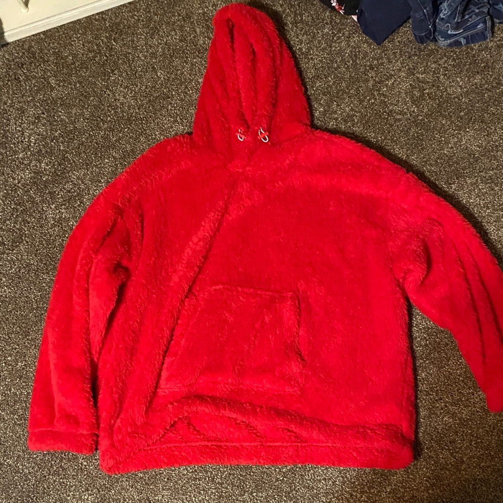 Athletic Works Vibrant Red Fleece Hoodie